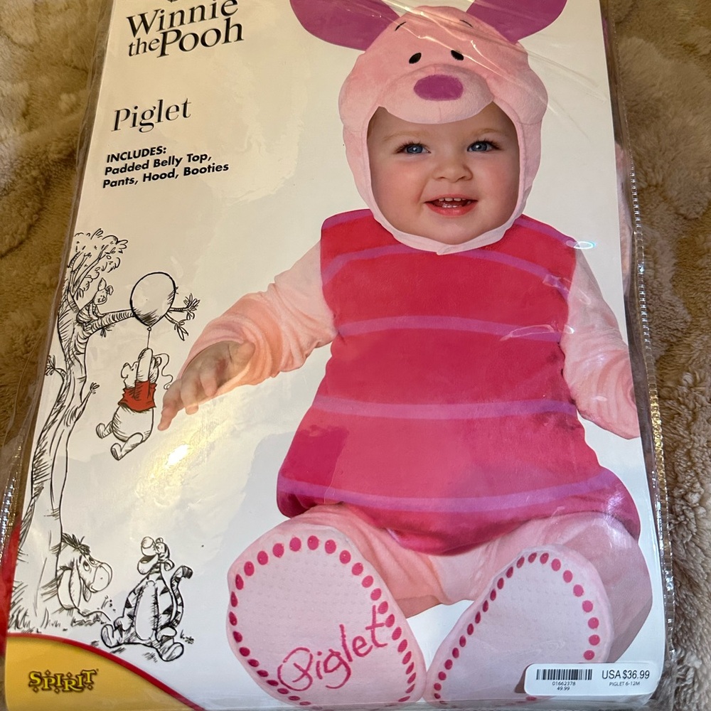 Disney Piglet Costume with Pink and Purple